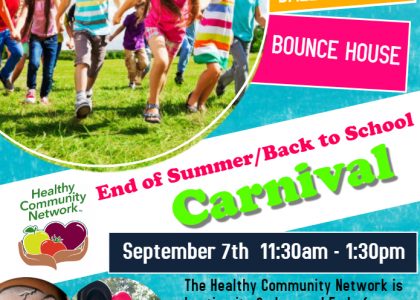 2nd Annual End of Summer/Back to School Carnival