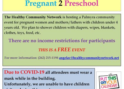 Pregnant 2 Preschool (P2P) Event – September 29