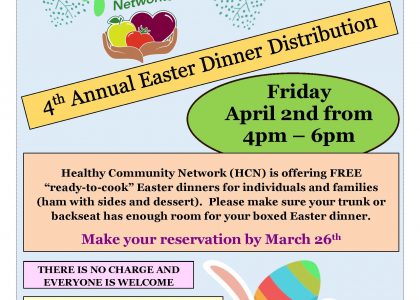 4th Annual Easter Dinner Distribution