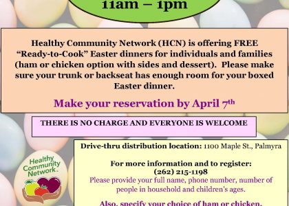 5th Annual Easter Dinner Distribution
