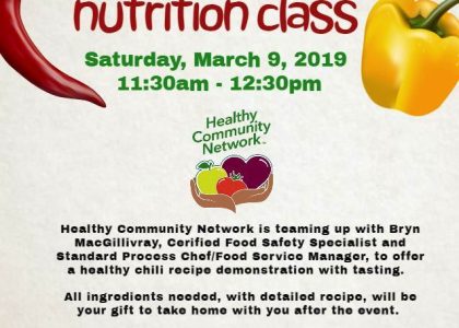 FREE Nutrition Class