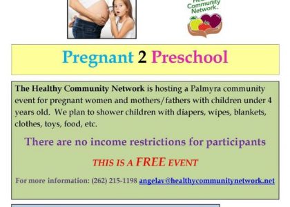 Pregnant 2 Preschool (P2P) Event – December 8