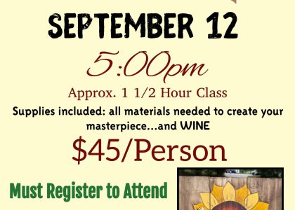 Paint and Sip – September 12, 2023